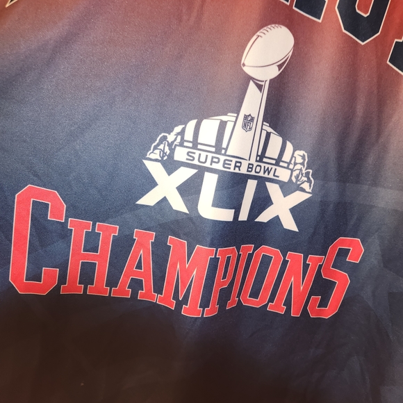 New England Patriots SuperBowl XLIX Championship Hoodie Tee NWOT Size XL Unisex - Picture 8 of 10
